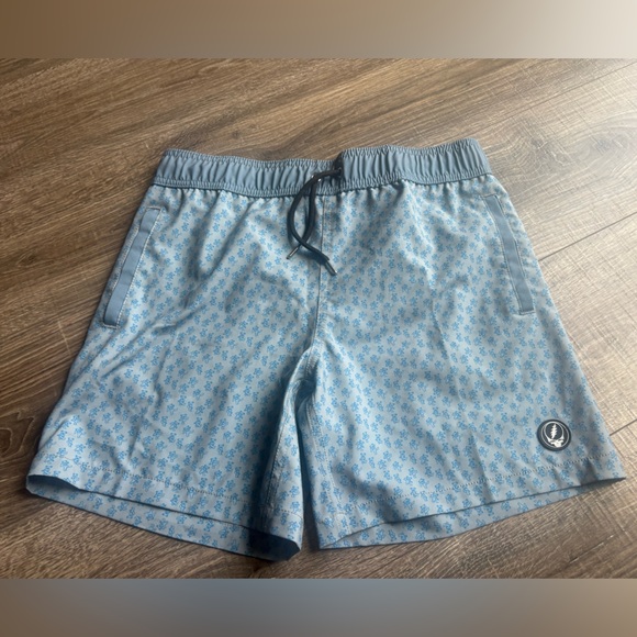 Grateful Dead dancing bears Light Blue Active Swim trunks NWOT